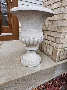 Traditional Resin Footed Urn Planters