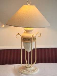 Modern Classical Suspended Vase Lamp Pair