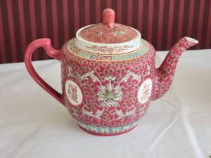 (AS) Wonderful Chinese Tea Set - Crimson