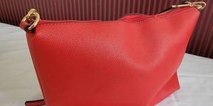 Designer Inspired Italian Red Shoulder Bag Purse