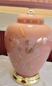 Mauve Ginger Jar Table Lamp