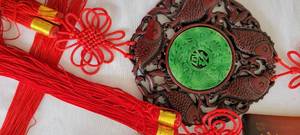 Colorful Collection of Asian Tassels and Mask