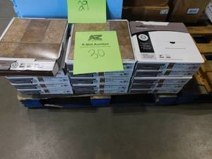 lot 30 image: TrafficMaster Bodden Bay Terra Cotta 3 MIL x 12 in. W x 13 in. L Peel and Stick Vinyl Tile Flooring (450 sqft)
