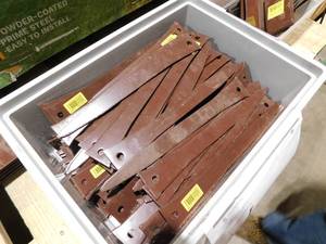lot 50 image: Huge Brown Steel Edging Lot for Landscaping