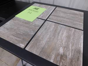 lot 92 image: Hampton Bay Crestridge Steel Square Balcony Height Patio Bistro Table