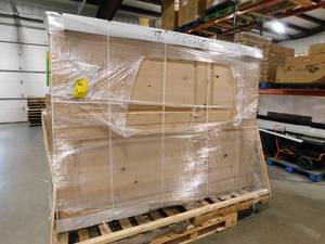 lot 19 image: Krosswood Doors 72 in. x 96 in. Rustic Knotty Alder 2-Panel Arch Top Both Active Solid Core Wood Double Prehung Interior French Door