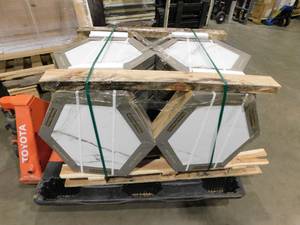lot 119 image: MSI Genesis White 19 in. x 22 in. Matte Porcelain Marble Look Floor and Wall Tile (309 sq. ft.)