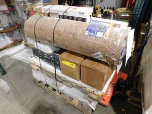 lot 141 image: WHOLESALE PALLET LOT OF FLOORING ITEMS