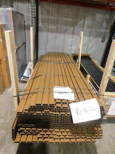 lot 167 image: European Siding System 7.7 in. x 192 in. Composite Belgian Board Siding in Peruvian Teak (560 SqFt)