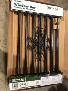 Grisham 36 in. x 54 in. Spear Point Window Bar Guard   Customer Returns See Pictures