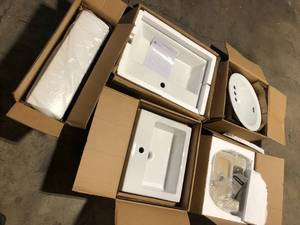 Lot of Assorted Sinks Various Models and Conditions Customer Returns See Pictures