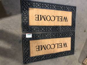 Lot of Outdoor Welcome Rug Customer Returns See Pictures