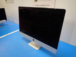 lot 15 image: Apple&nbspiMac 13.2 A1419 AIO PC &nbspINTEL CORE I7-3770 3.4 Ghz  32GB DDR3L SDRAM  1TB HDD  Includes IOS and power cable &nbspMinor cracks on the edges 