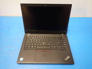 lot 66 image: Lenovo&nbspThinkPad T480 &nbspINTEL(R) CORE(TM) I5-8350U CPU  1.70GHZ  8GB DDR4 SDRAM  256GB SSD  14 screen with 1920 x 1080 HD Resolution  2nd battery removed, still has internal battery