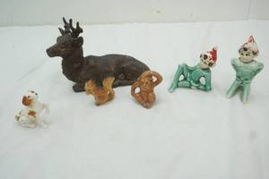 lot 46 image: Mini Figures , dog, monkey, squirrel,
