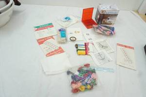 lot 93 image: Embrodering thread, sidewinder, small screwdriver set and more