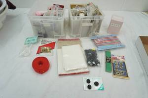 lot 123 image: Sewing Supplies, Ribbons, Buttons, Trim, and more