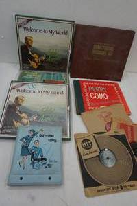 lot 181 image: Lot of Records , Vintage Records Case, Perry Como, Welcome to my world Eddy Arnold, and more