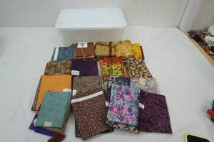 lot 261 image: Quilting material