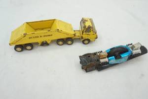 lot 302 image: Tonka truck and odd motorcycle