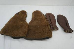 lot 337 image: Vintage Buffalo mitts