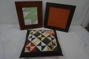lot 374 image: quilted wall decor