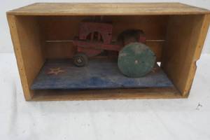 lot 409 image: Handmade wood tractor