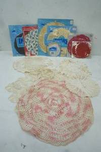 lot 172 image: Variety of new and used Doilies