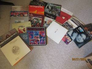 lot 50 image: Stack of Vintage vinyl record albums from artists such as Simon and Garfunkel, The Carpenters and more