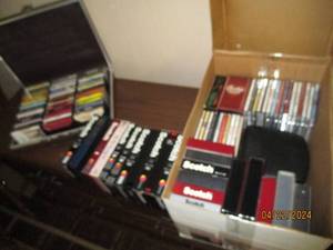 lot 88 image: Large variety of VHS tapes, CDS and cassette tapes