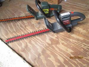lot 188 image: Pair of electric hedge trimmers...