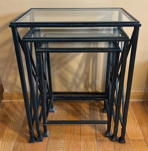lot 39 image: Set of Decorative Nesting Tables