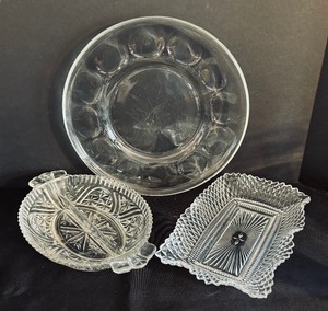 lot 224 image: Crystal and Clear Glass Grouping