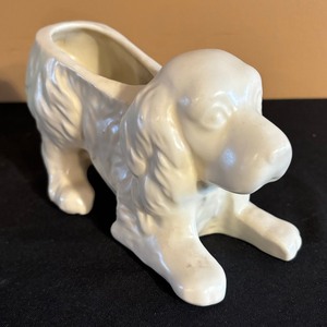 lot 247 image: Two Vintage Shawnee Puppy Planters
