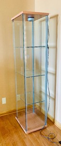 lot 24A image: Modern Looking Glass Curio Cabinet