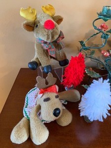 lot 63 image: Adorable Christmas Decor, Including Wine Glasses, Candle Holder, Small Christmas Tree and More