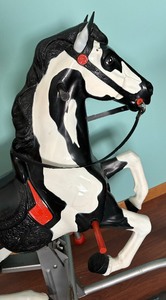 lot 259 image: Vintage Blaze the Riding Horse Toy