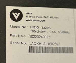 lot 268 image: Vizio 31 Inch Television with Roku