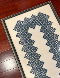 lot 107 image: Lovely Framed Textile