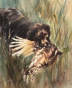 lot 118 image: Original Watercolor Paining by Allen