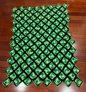 lot 120 image: Vibrant Vintage Afghan