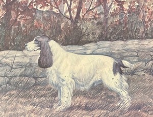 lot 270 image: Adorable Dog Print by J.L. Settlemyre