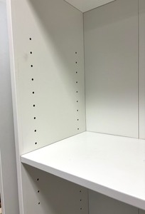 lot 142 image: Two White Shelves