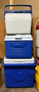lot 331 image: Igloo, Rubbermaid and Coleman Coolers