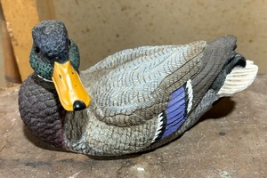 lot 247A image: Wooden, Ceramic and Resin Duck Figurines