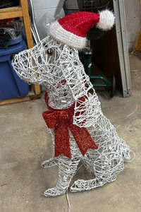lot 349 image: Festive Light Up Dog Decor
