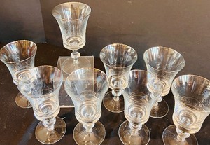 lot 308 image: Gorgeous First Lady Wine Glasses by Gorham Crystal