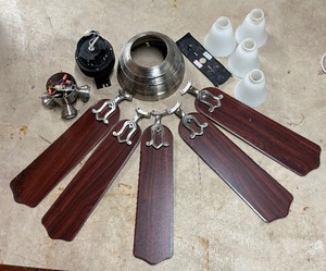 lot 360 image: Hunter Classic Series Ceiling Fan Light Fixture