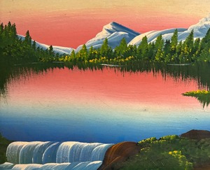 lot 410 image: Original Scenic Oil Painting