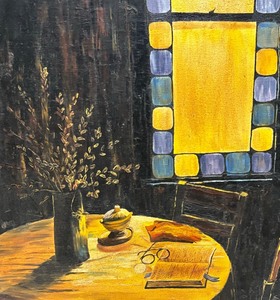 lot 420 image: Original Oil on Canvas Painting  by M. Neilsen